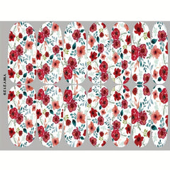 Colorful Flower Nail Polish Stickers Self Adhesive Gel Nail Decals