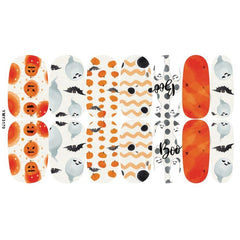 Halloween Nail Art Strips Pumpkin Spider Web Bat Ghost Nail Polish Decals