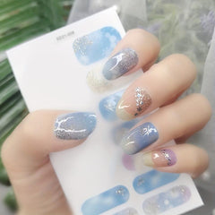 Christmas Full Wrap Nail Polish Stickers + 2 Nail Files