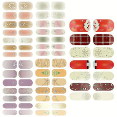 Christmas Full Wrap Nail Polish Stickers + 2 Nail Files