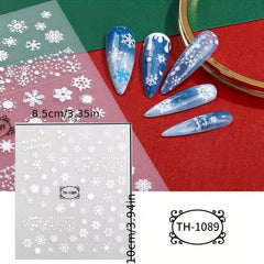 Christmas Nail Art Stickers Snowflake Elk Christmas Tree Nail Art Decals