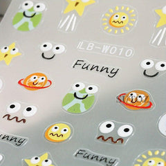 Halloween Nail Art Stickers Bat Spider Pumpkin Ghost DIY Nail Decals