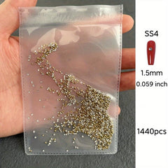 Rhinestone Nail Art Gems with Crystals for DIY Nails