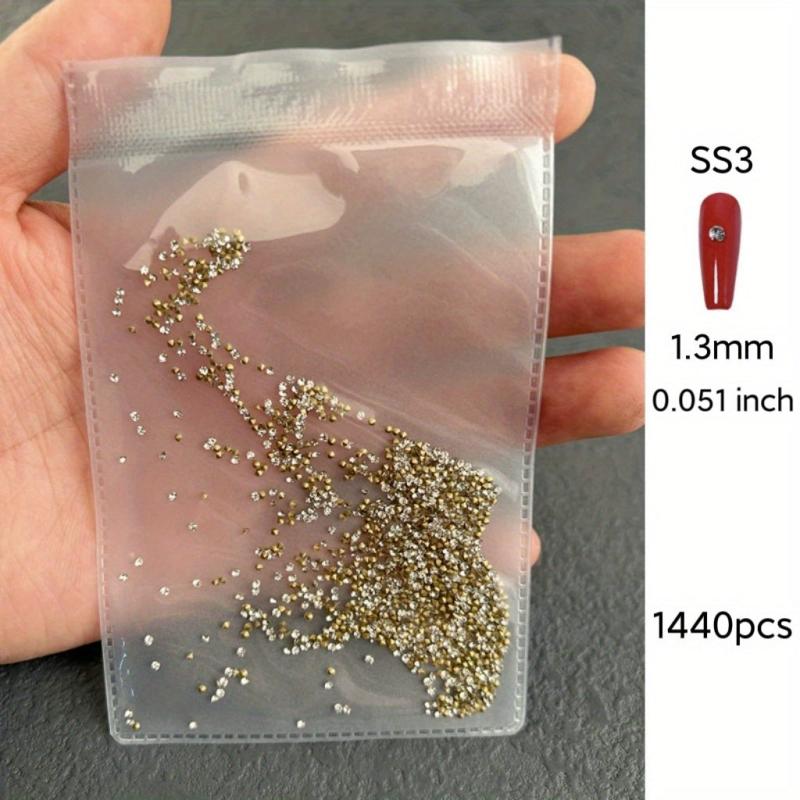Rhinestone Nail Art Gems with Crystals for DIY Nails