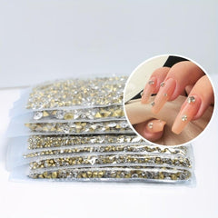 Rhinestone Nail Art Gems with Crystals for DIY Nails
