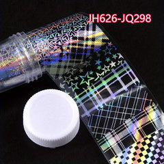 Y2K 1 Bottle 4 Laser Nail Foils for Nail Art DIY Decoration