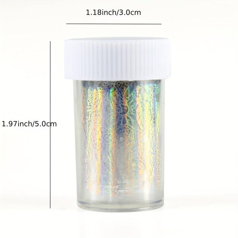 Y2K 1 Bottle 4 Laser Nail Foils for Nail Art DIY Decoration