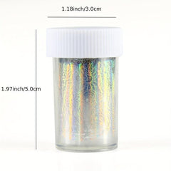 Y2K 1 Bottle 4 Laser Nail Foils for Nail Art DIY Decoration