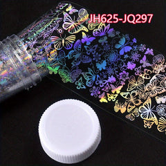 Y2K 1 Bottle 4 Laser Nail Foils for Nail Art DIY Decoration
