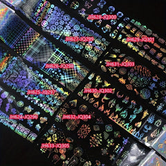 Y2K 1 Bottle 4 Laser Nail Foils for Nail Art DIY Decoration