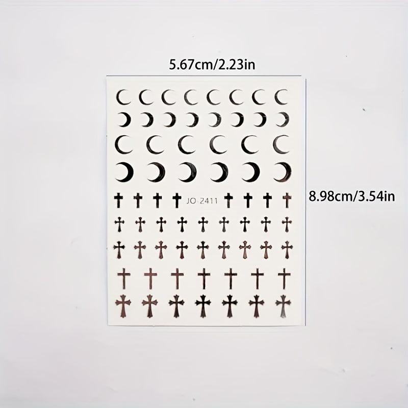 5D Butterfly Nail Art Stickers Self-Adhesive - Colorful Decals for DIY or Salon