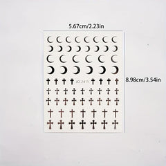 5D Butterfly Nail Art Stickers Self-Adhesive - Colorful Decals for DIY or Salon