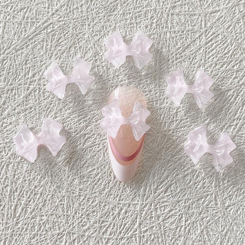 Aurora Bowknot Nail Charms DIY Nail Art Decoration 30 Pcs