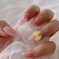 Aurora Bowknot Nail Charms DIY Nail Art Decoration 30 Pcs