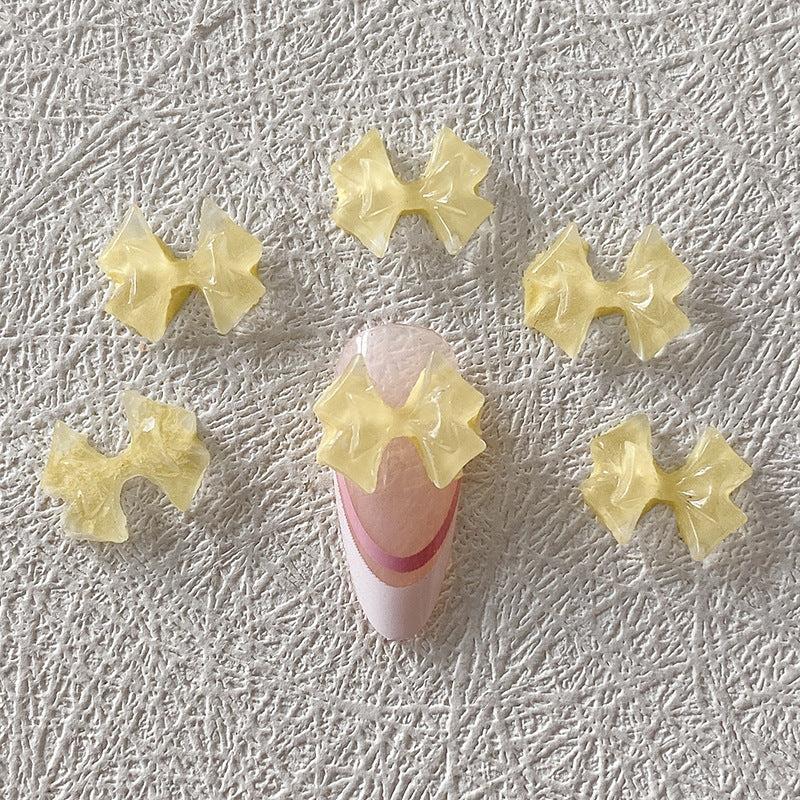Aurora Bowknot Nail Charms DIY Nail Art Decoration 30 Pcs