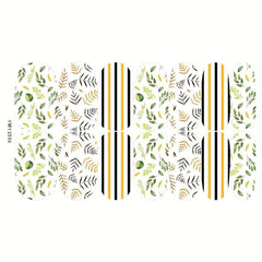 12 Fall Nail Wraps Stickers Maple Leaf Flower Decals DIY Thanksgiving Decor