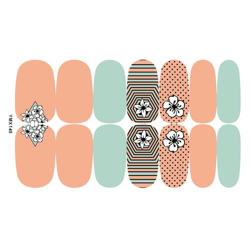 10 Sheets Nail Polish Strips Solid Self Adhesive Nail Stickers