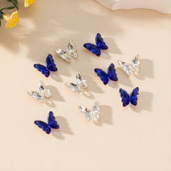 20 Pcs 3D Butterfly Manicure Rhinestones DIY Nail Art Accessories