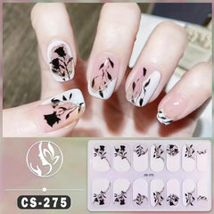 6pcs Nail Polish Stickers Self Adhesive Gel Nail Strips Art Decals Waterproof