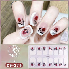 6pcs Nail Polish Stickers Self Adhesive Gel Nail Strips Art Decals Waterproof