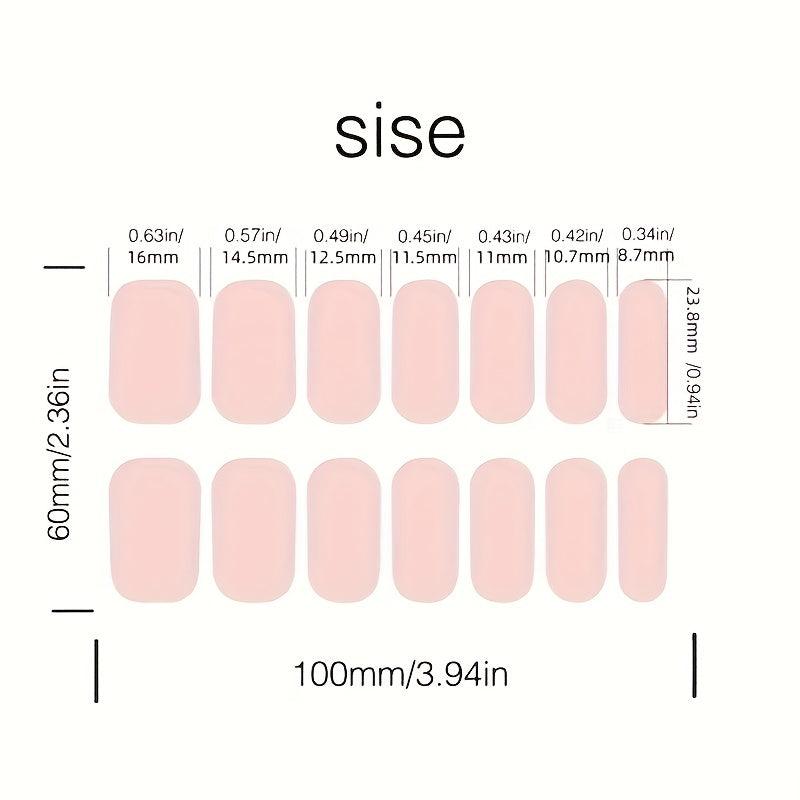 6pcs Nail Polish Stickers Self Adhesive Gel Nail Strips Art Decals Waterproof