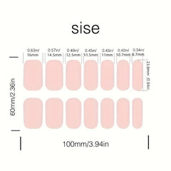 6pcs Nail Polish Stickers Self Adhesive Gel Nail Strips Art Decals Waterproof