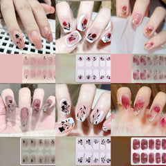 6pcs Nail Polish Stickers Self Adhesive Gel Nail Strips Art Decals Waterproof
