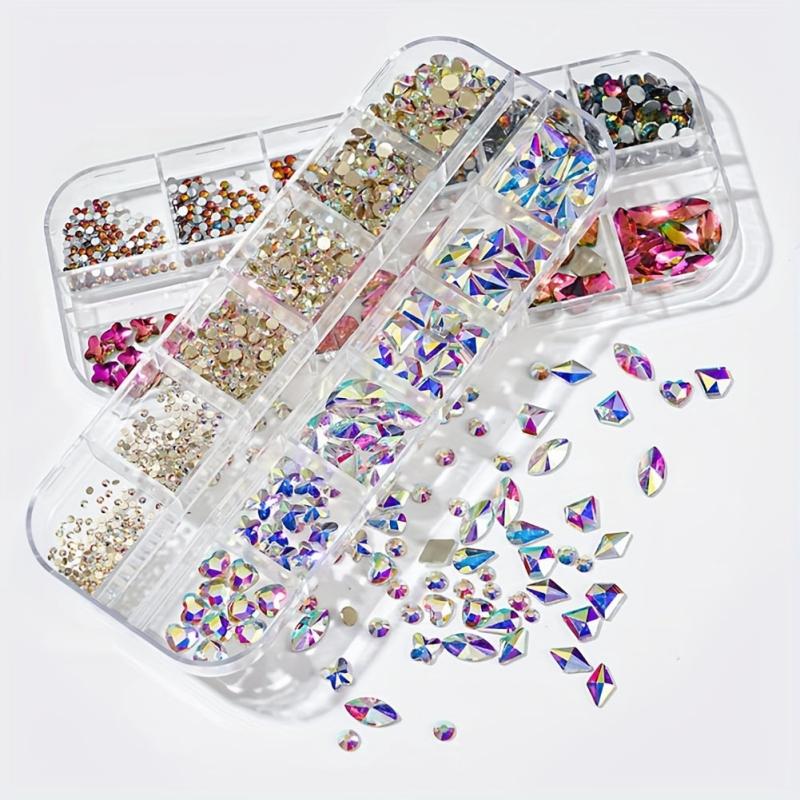 735pcs AB Crystals Gemstones for Nails - Nail Art Rhinestones