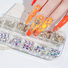 735pcs AB Crystals Gemstones for Nails - Nail Art Rhinestones