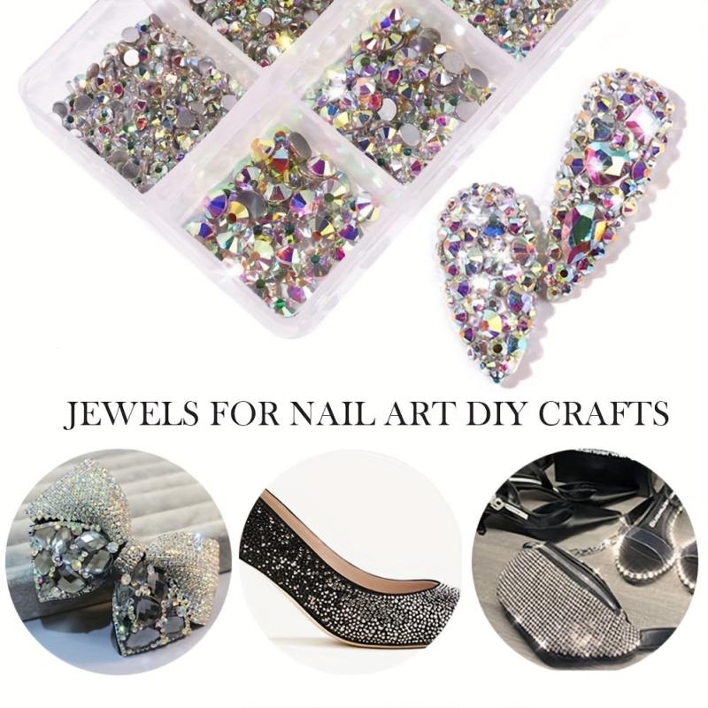 735pcs AB Crystals Gemstones for Nails - Nail Art Rhinestones