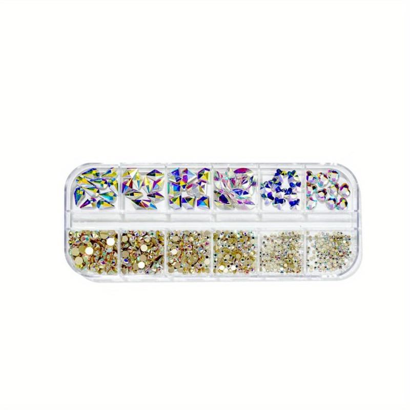 735pcs AB Crystals Gemstones for Nails - Nail Art Rhinestones