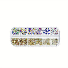 735pcs AB Crystals Gemstones for Nails - Nail Art Rhinestones