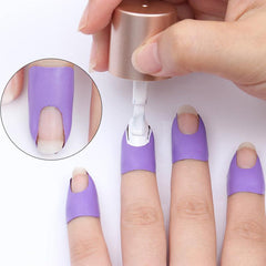 80pcs Peel Off Nail Tapes Polish Protectors U Shape Sticker Tape