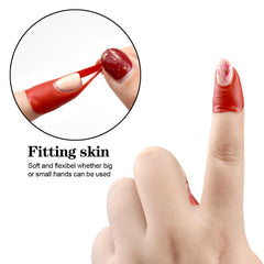 80pcs Peel Off Nail Tapes Polish Protectors U Shape Sticker Tape