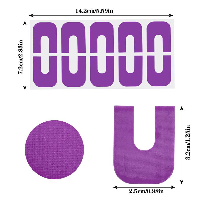 80pcs Peel Off Nail Tapes Polish Protectors U Shape Sticker Tape