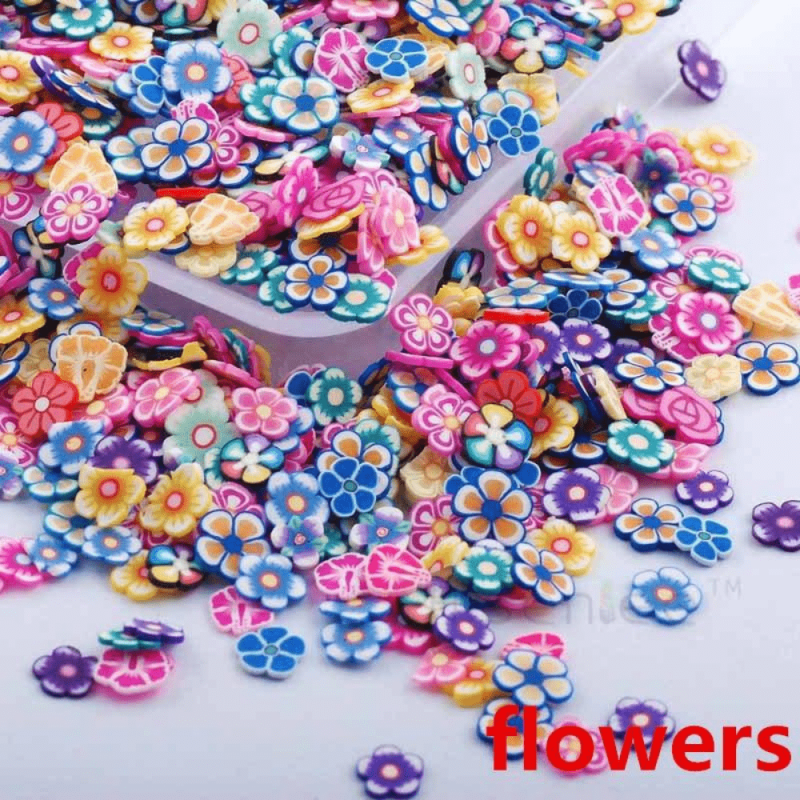 3D Nail Art Stickers Mixed Polymer Clay DIY Decoration