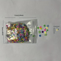 3D Nail Art Stickers Mixed Polymer Clay DIY Decoration
