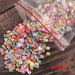 3D Nail Art Stickers Mixed Polymer Clay DIY Decoration