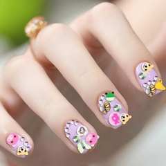 3D Nail Art Stickers Mixed Polymer Clay DIY Decoration
