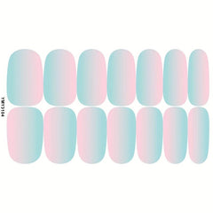 Gradient Nail Polish Strip Self Adhesive Solid Gel Nail Sticker