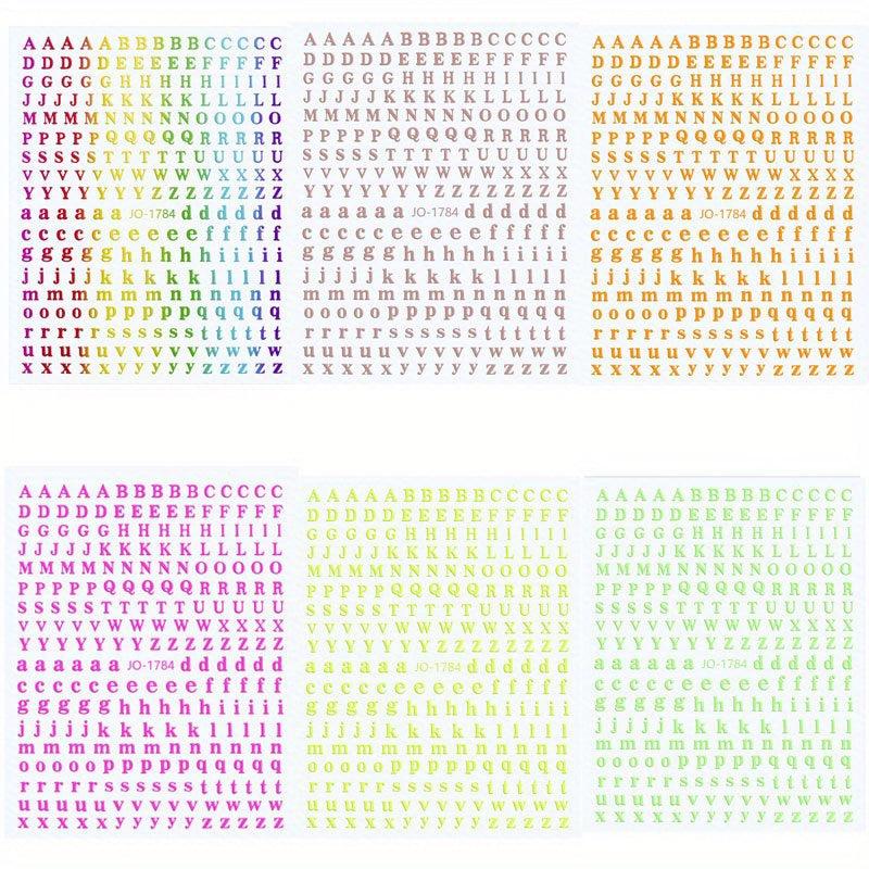 Letter Nail Art Stickers Alphabet Nail Decals 3D Nail Supplies