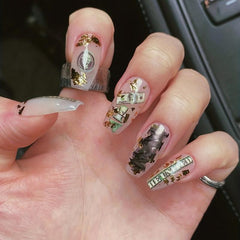 Money Dollar Nail Art Stickers Self Adhesive Money Nail Art Decals