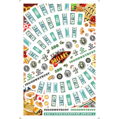 Money Dollar Nail Art Stickers Self Adhesive Money Nail Art Decals