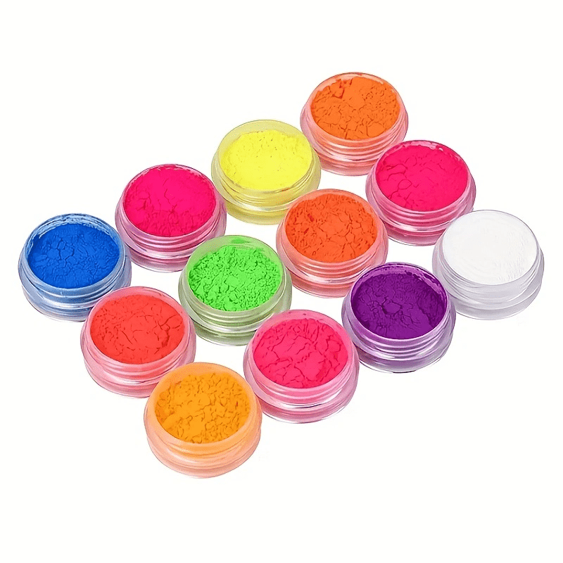 Fluorescent Nail Glitter Sequins Acrylic Powder for DIY Nail Art