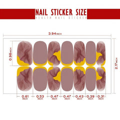 Marble Pattern Nail Stickers Long Lasting Decals