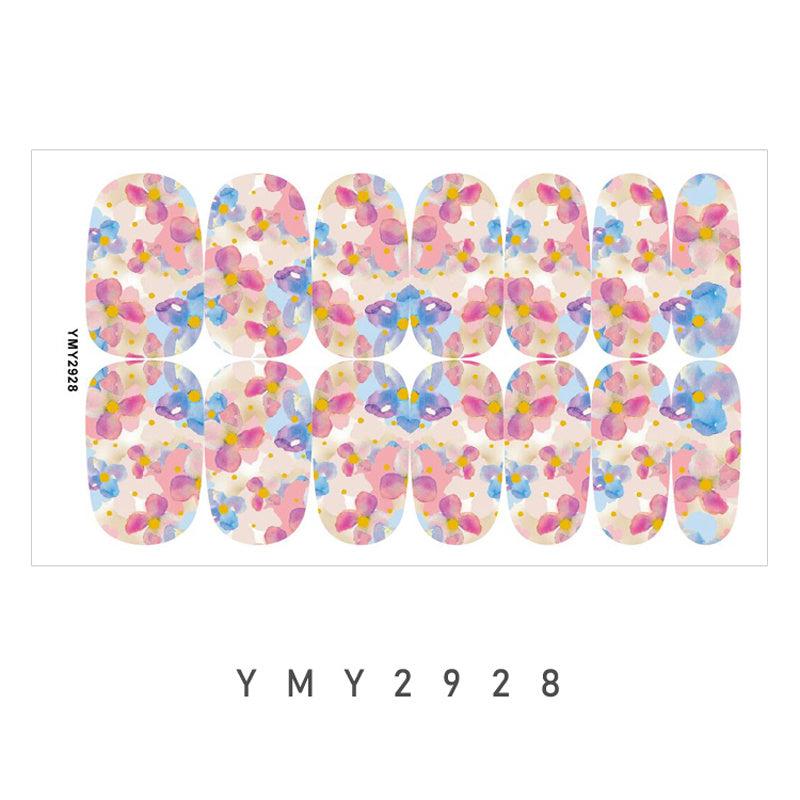 Marble Pattern Nail Stickers Long Lasting Decals