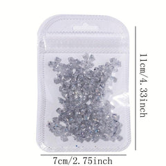 50pcs Luminous Resin Nail Art Charms 3D Florescent Rose Butterfly Bow