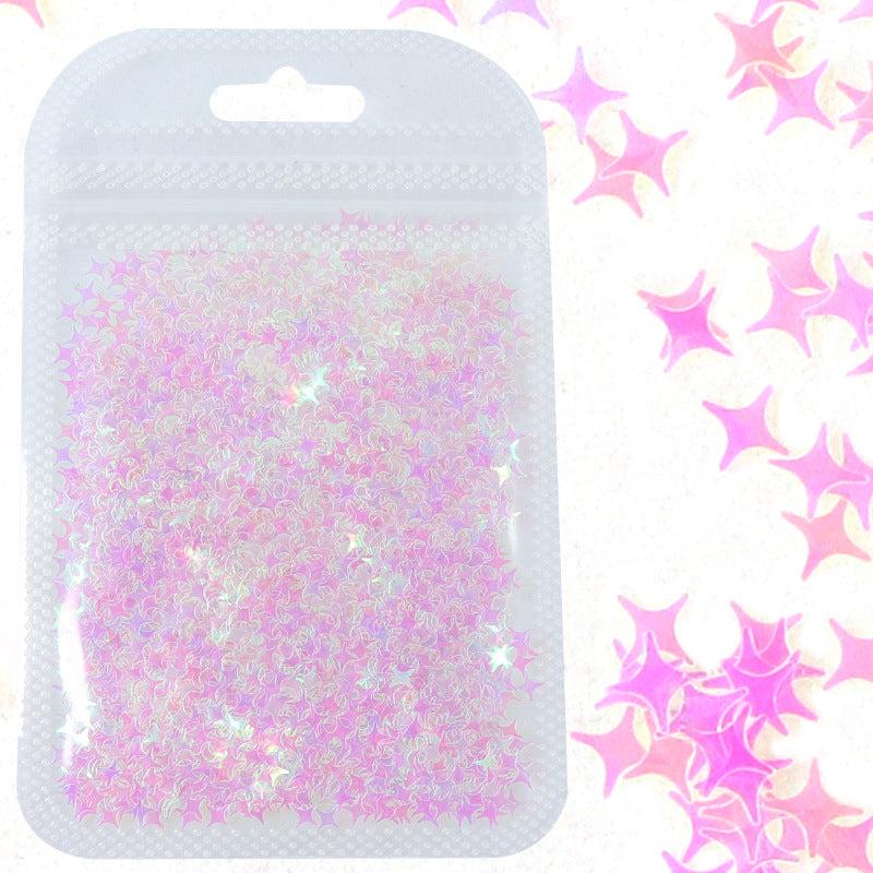 Holographic Star Nail Glitter for DIY - Colorful Nail Art Sequins