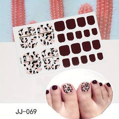 Glitter Toe Nail Wraps Self Adhesive Stickers - Sparkle and Style for Manicure