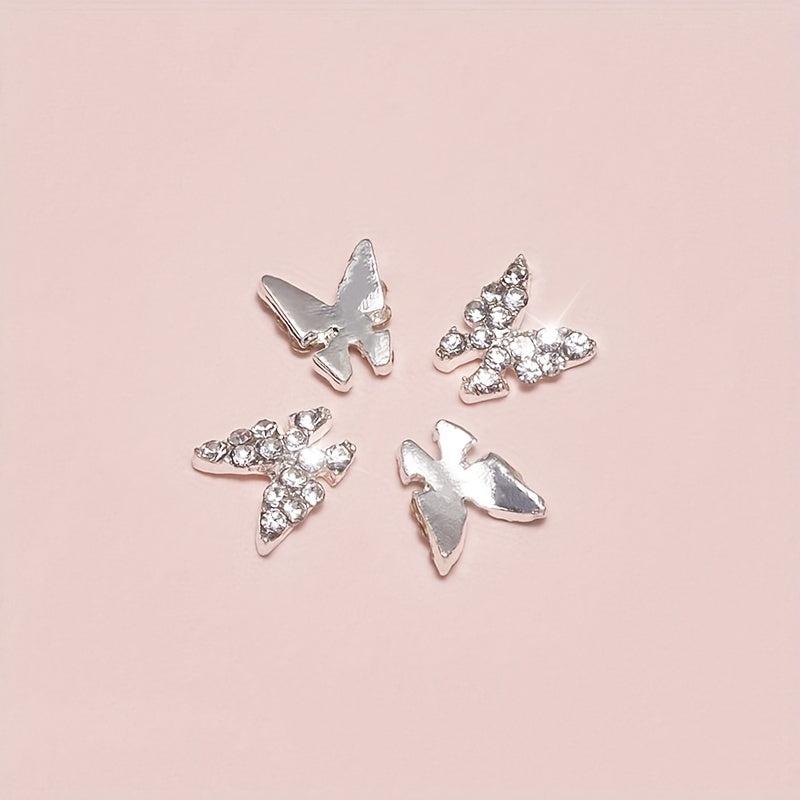 3D Butterfly Nail Charms Butterfly Nail Gems Metallic Butterflies